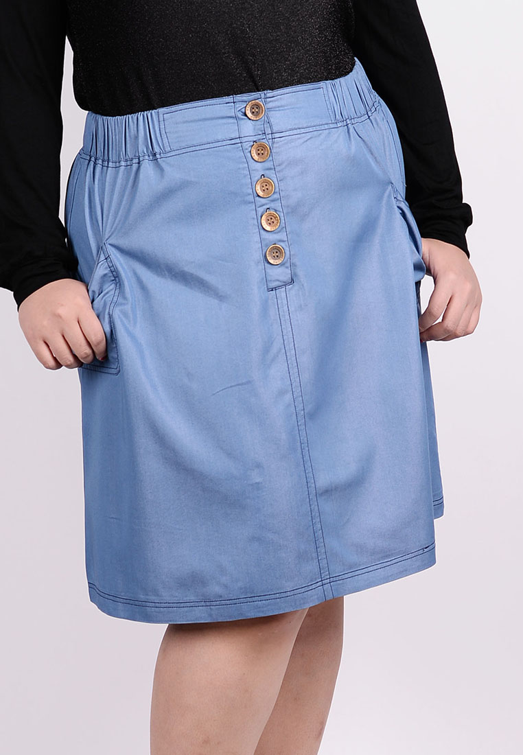 Picture of Front opening skirt with pockets
