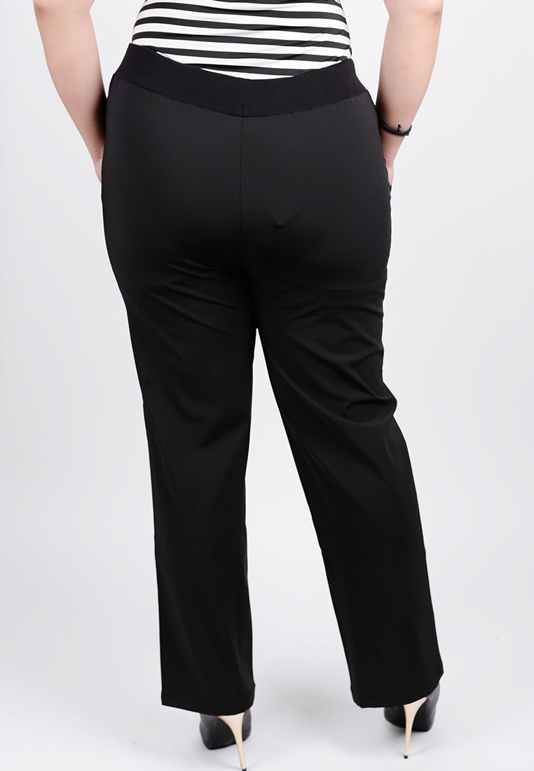 Women's Plus Size High Rise Drawstring Straight Pants from ROYALTY –  Royalty For me