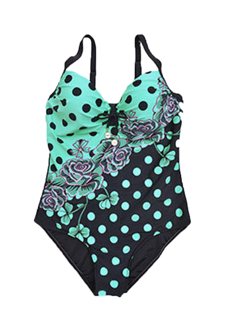 Picture of Plus Size Polka Dot Prints Swimsuit