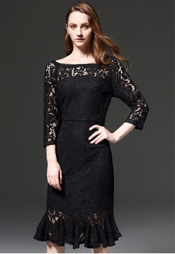 3 quarter sleeve dress