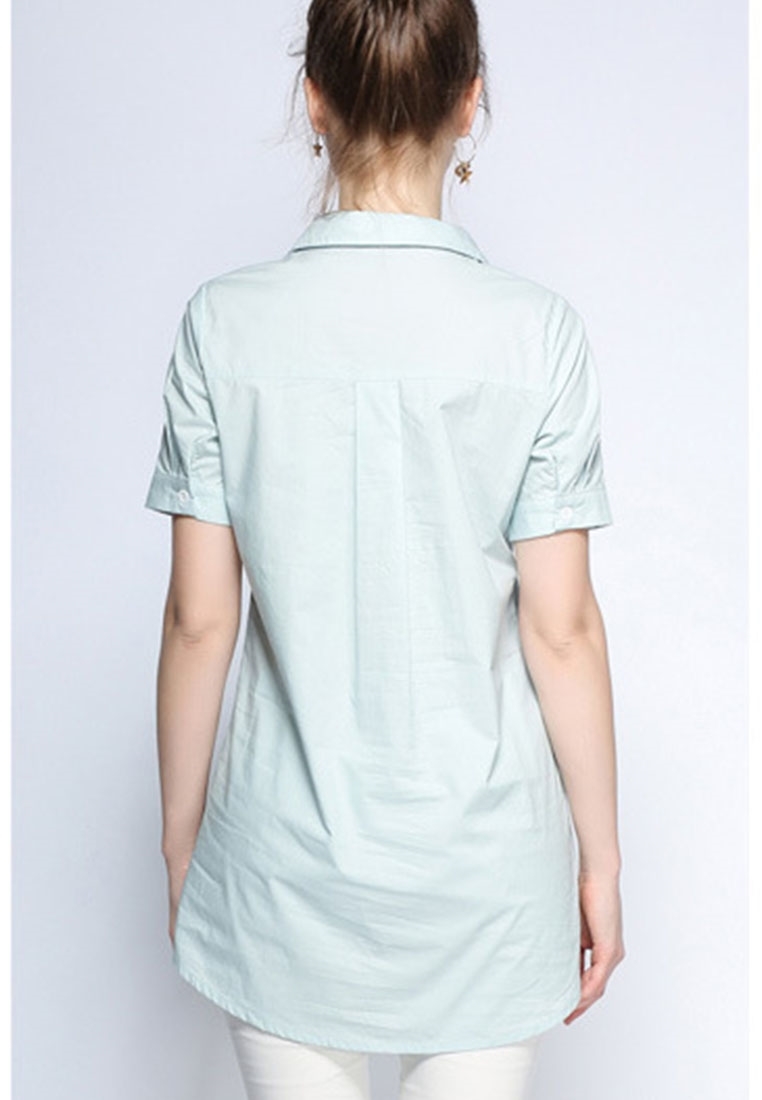 Picture of Slim Side Pockets Long Blouse