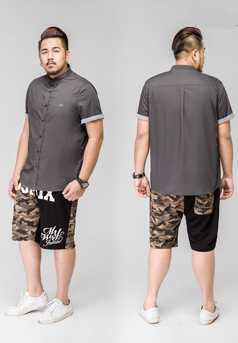 plain short sleeve mens plus size shirt plus size clothes online men plus size clothing