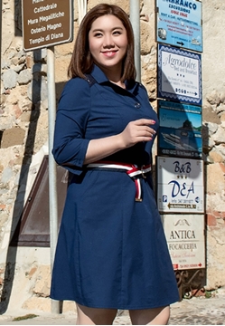 plus size polo style dress