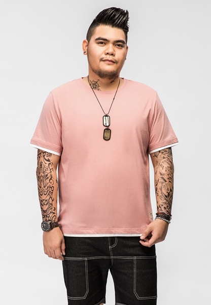 White Border Men S Plus Size T Shirt Plus Size Clothes Online Shop Singapore Large Size Clothing Shop