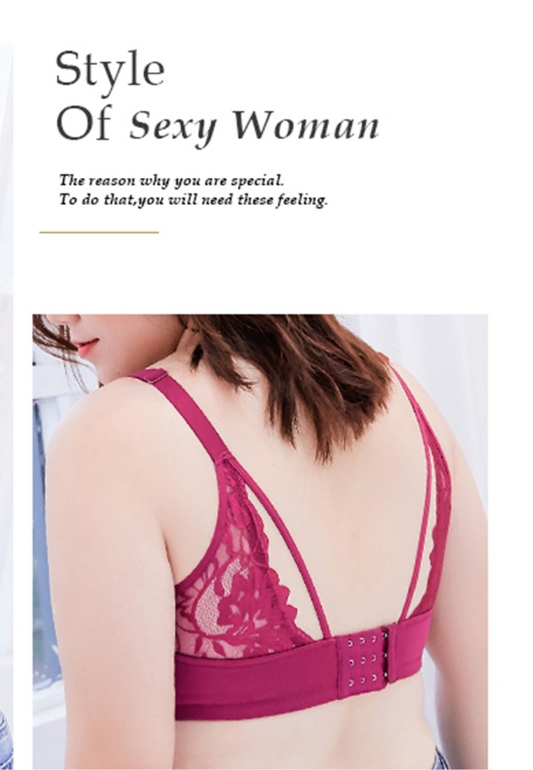 Picture of Seamless Plus Size Bra with Sexy Back Design