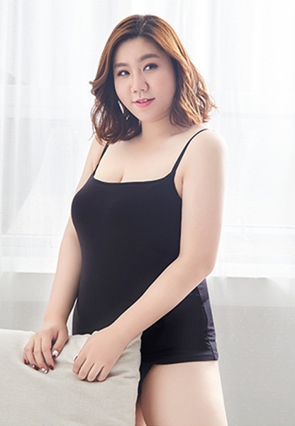 Picture of Plus Size Adjustable Strap Singlet With Cup