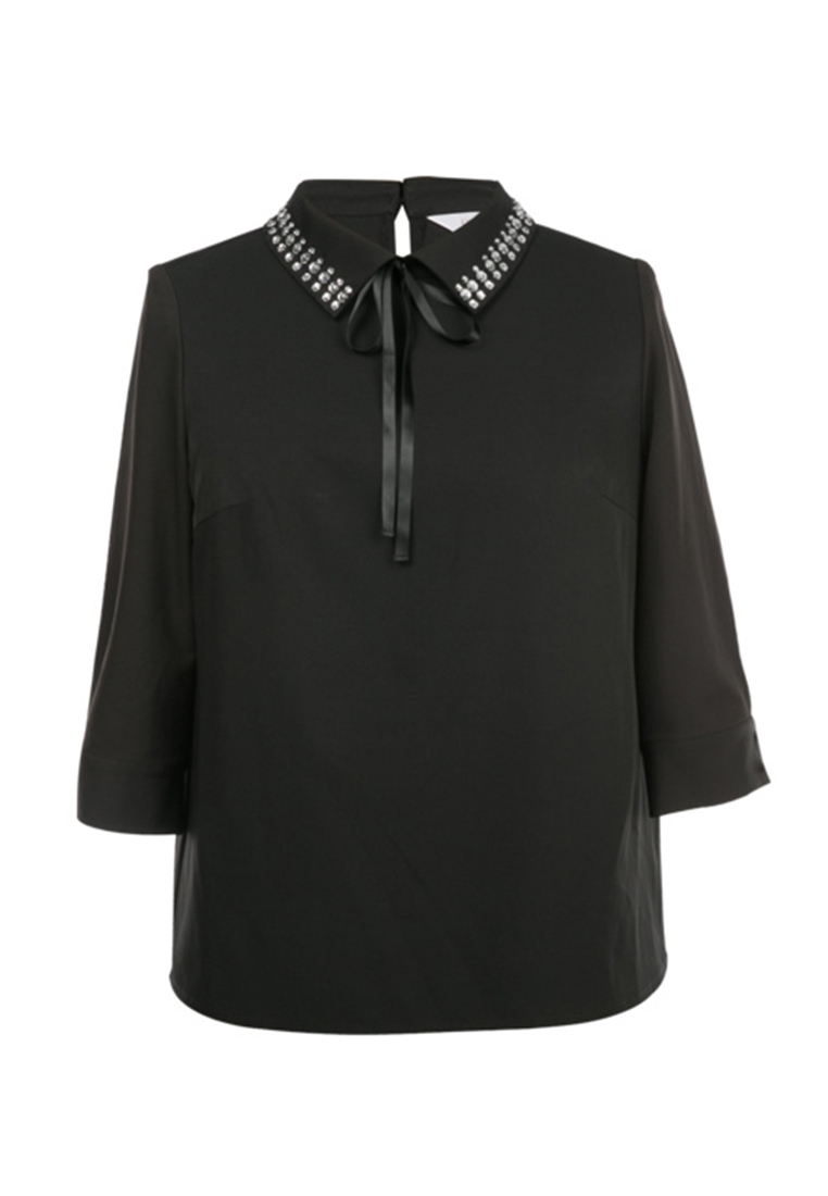 Picture of Beads Collar OL Plus Size Top