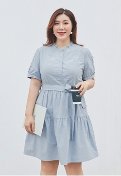 Picture of Retro Shoulder Lace Plus Size Dress