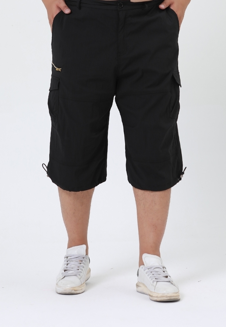 Mens 3/4 Capri Jeans Loose Below Knee Denim Shorts Distressed Cropped Pants  Chic | eBay
