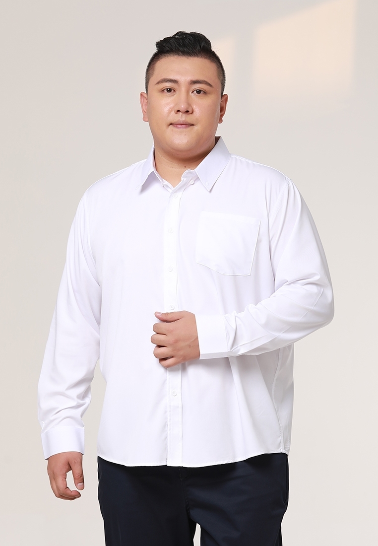 Picture of 【VIMEN】Long Sleeve Men Plus Size Shirt with Front Pocket
