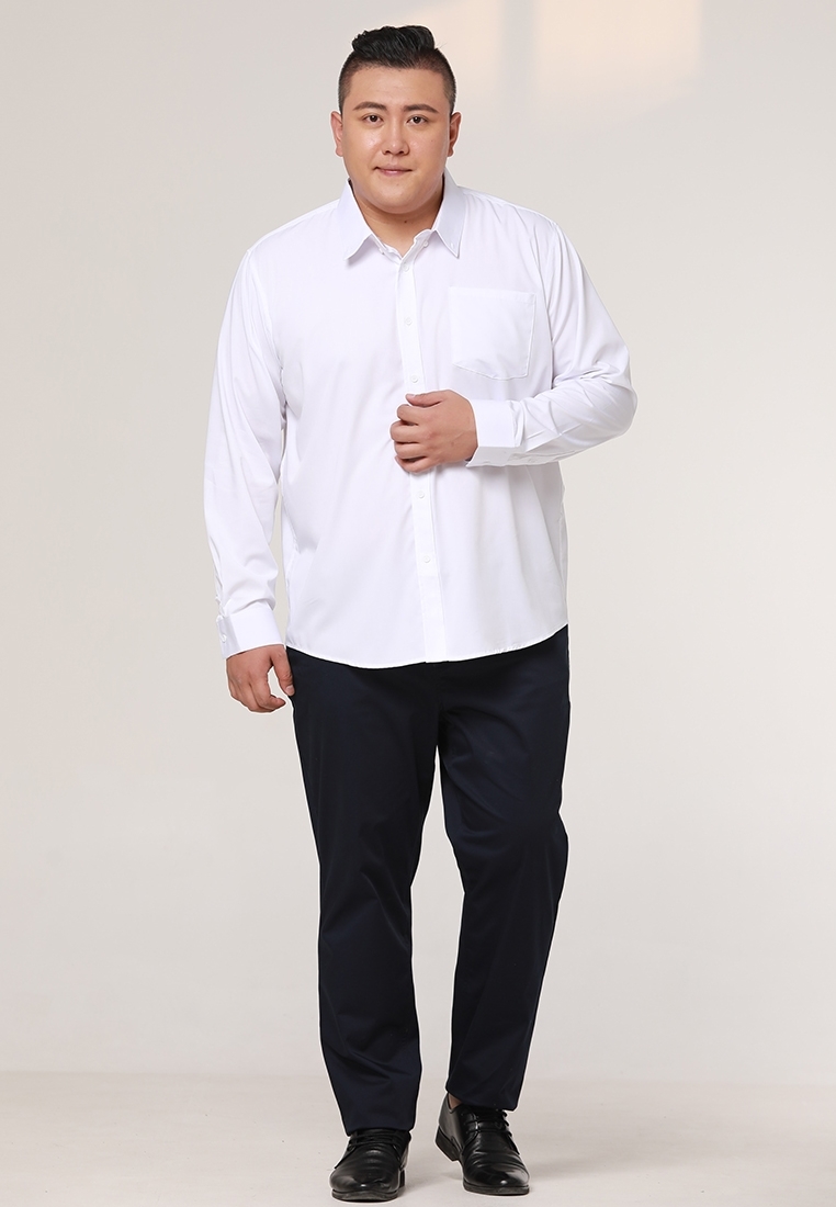 Picture of 【VIMEN】Long Sleeve Men Plus Size Shirt with Front Pocket
