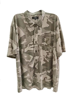 Picture of 【VIMEN】Camo Plus Size Short Sleeve Shirt