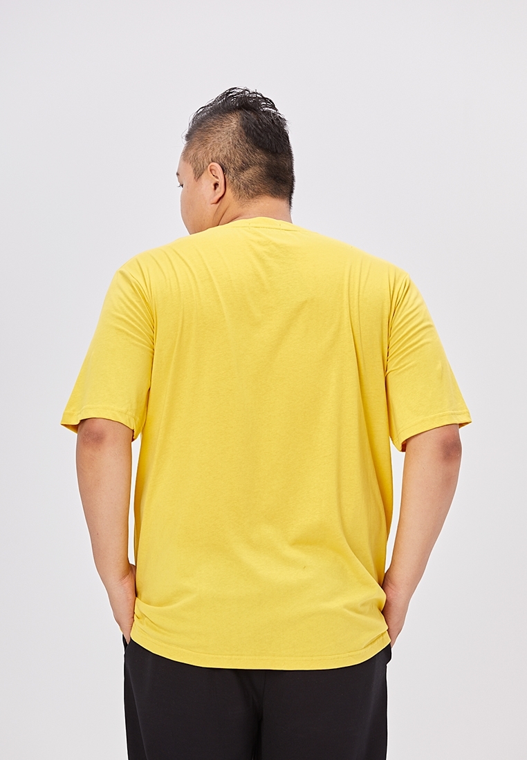 Picture of 【VIMEN】Plus Size Print Yellow T-Shirt