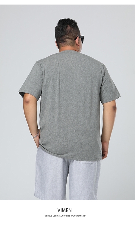 Picture of Plus Size Grey Print T-Shirt