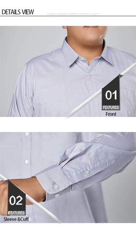 Picture of 【VIMEN】Plus Size Men Cotton Long Sleeve Shirt (5 Colors)