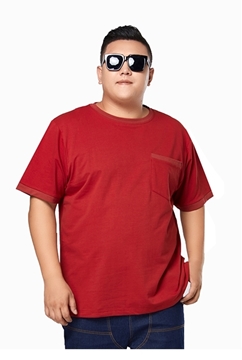 Picture of 【VIMEN】Plus Size Front Pocket Men's T Shirt