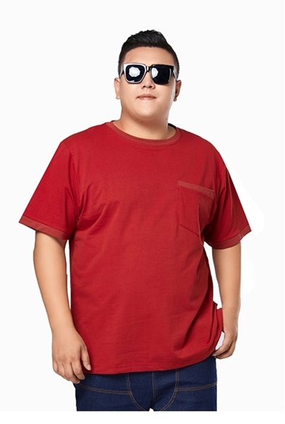 Picture of 【VIMEN】Plus Size Front Pocket Men's T Shirt