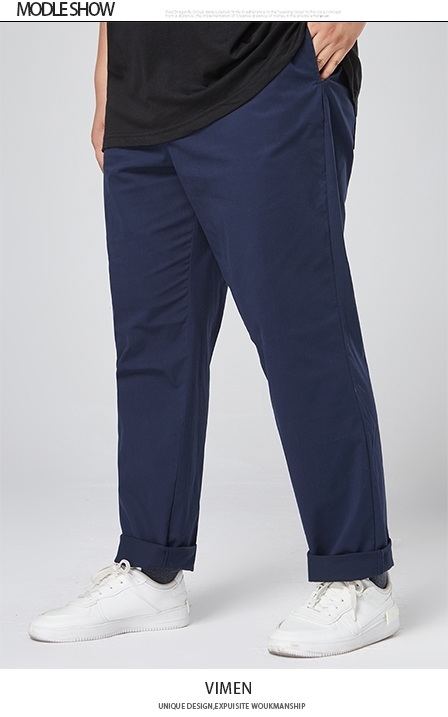 Picture of 【VIMEN】Plus Size Cargo Pants with 1 side pockets/2 colors(42-50)