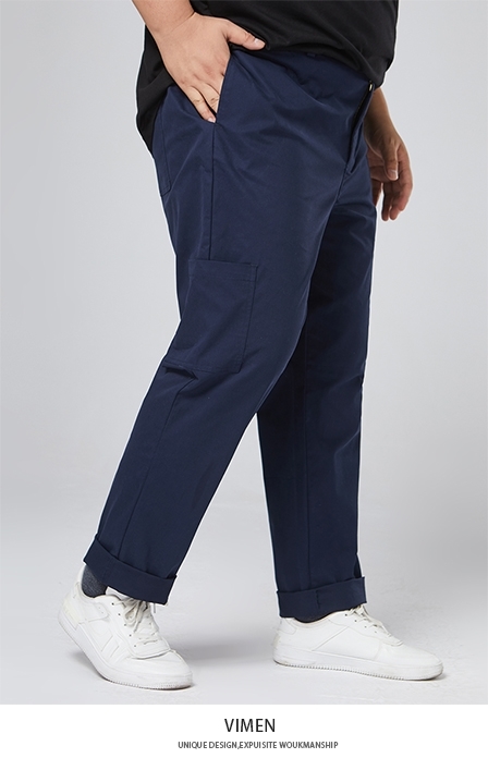 Picture of 【VIMEN】Plus Size Cargo Pants with 1 side pockets/2 colors(42-50)