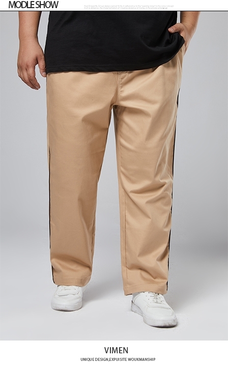 Picture of 【VIMEN】Side Rib Plus Size Men's Pants