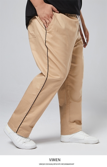 Picture of 【VIMEN】Side Rib Plus Size Men's Pants