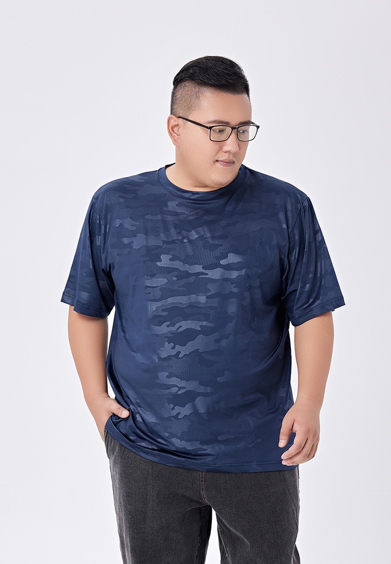Picture of 【VIMEN】Plus Size Camo Print Dry Fit T-shirt