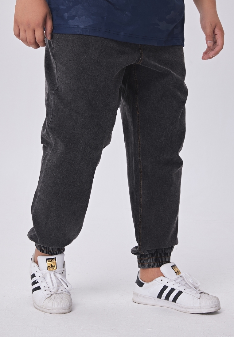 Picture of 【VIMEN】Plus Size Men Denim Jogger Jeans