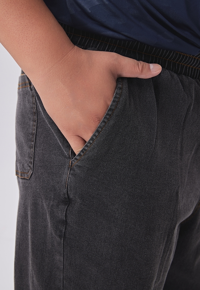 Picture of 【VIMEN】Plus Size Men Denim Jogger Jeans