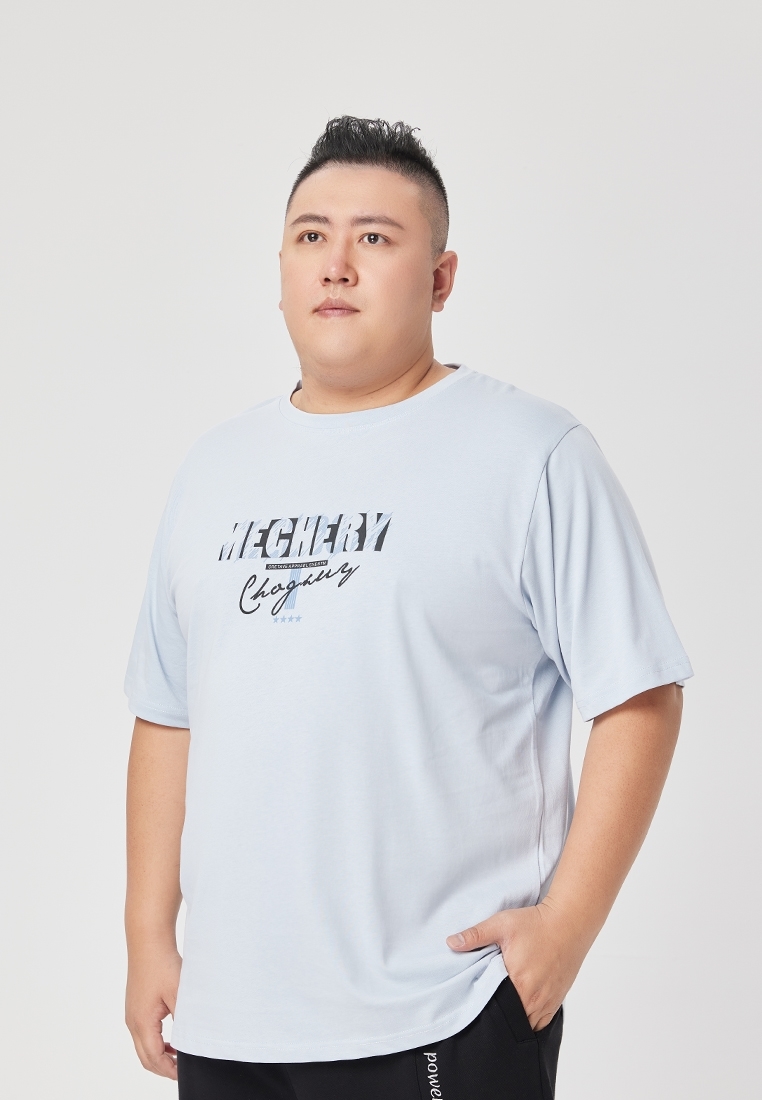 Picture of 【VIMEN】Plus Size Star with Print T-shirt