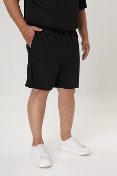 Picture of Men Plus Size Sports Shorts With Zip