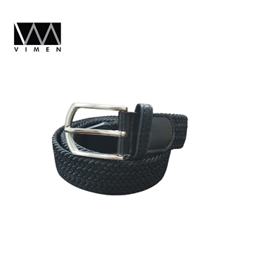 Retro weaven men's ivory color belt