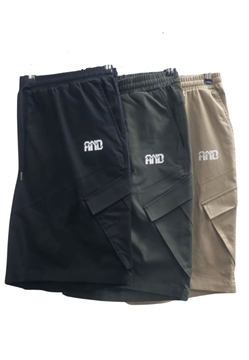 Picture of 【VIMEN】 Elastic Waist Cargo Shorts