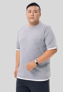 Picture of 【VIMEN】White Border Tee With Pocket