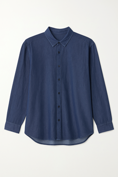 Picture of Men Denim Long Sleeve Casual Shirt