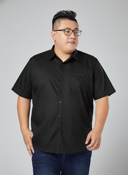 Picture of 【VIMEN】Plus Size Men Iron Free Short Sleeve Shirt