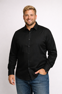 Picture of VIMEN Plus-Size Business Shirt – Long Sleeve