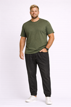 Picture of Men Elastic Denim Jogger