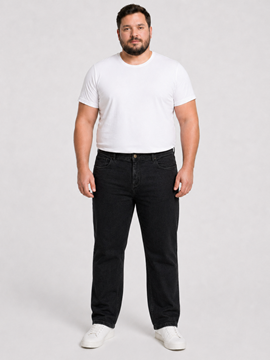 Picture of VIMEN Big Size Men Basic Jeans