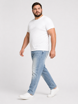 Picture of VIMEN Classic Mid-Wash Stretch Jeans