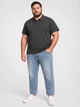 Picture of VIMEN Classic Mid-Wash Stretch Jeans