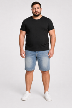 Picture of VIMEN Stretch Denim Shorts