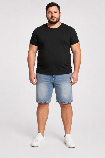 Picture of VIMEN Stretch Denim Shorts