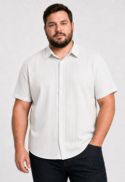Picture of Men Stripe Short Sleeve Shirt