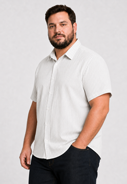 Picture of Men Stripe Short Sleeve Shirt